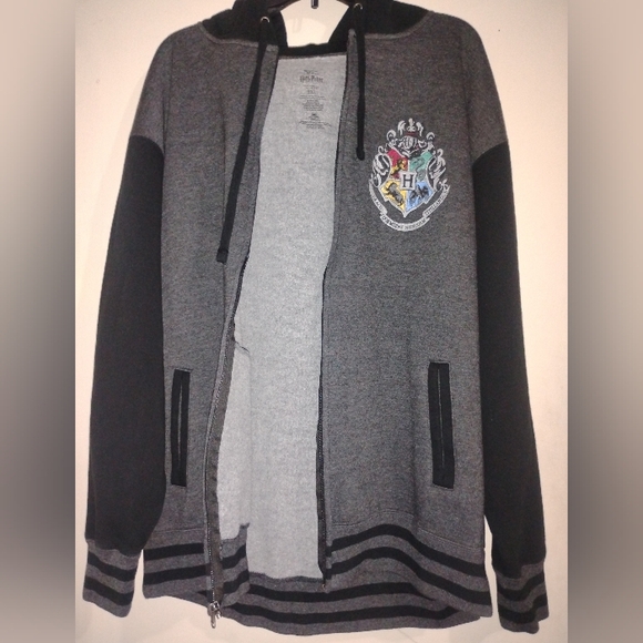 Universal Studios Hogwarts Harry Potter HP Full Zip Hoodie Jacket Sweater - Picture 12 of 15